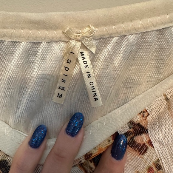 Lapis Multicolor Abstract Midi Skirt Medium - Picture 3 of 4